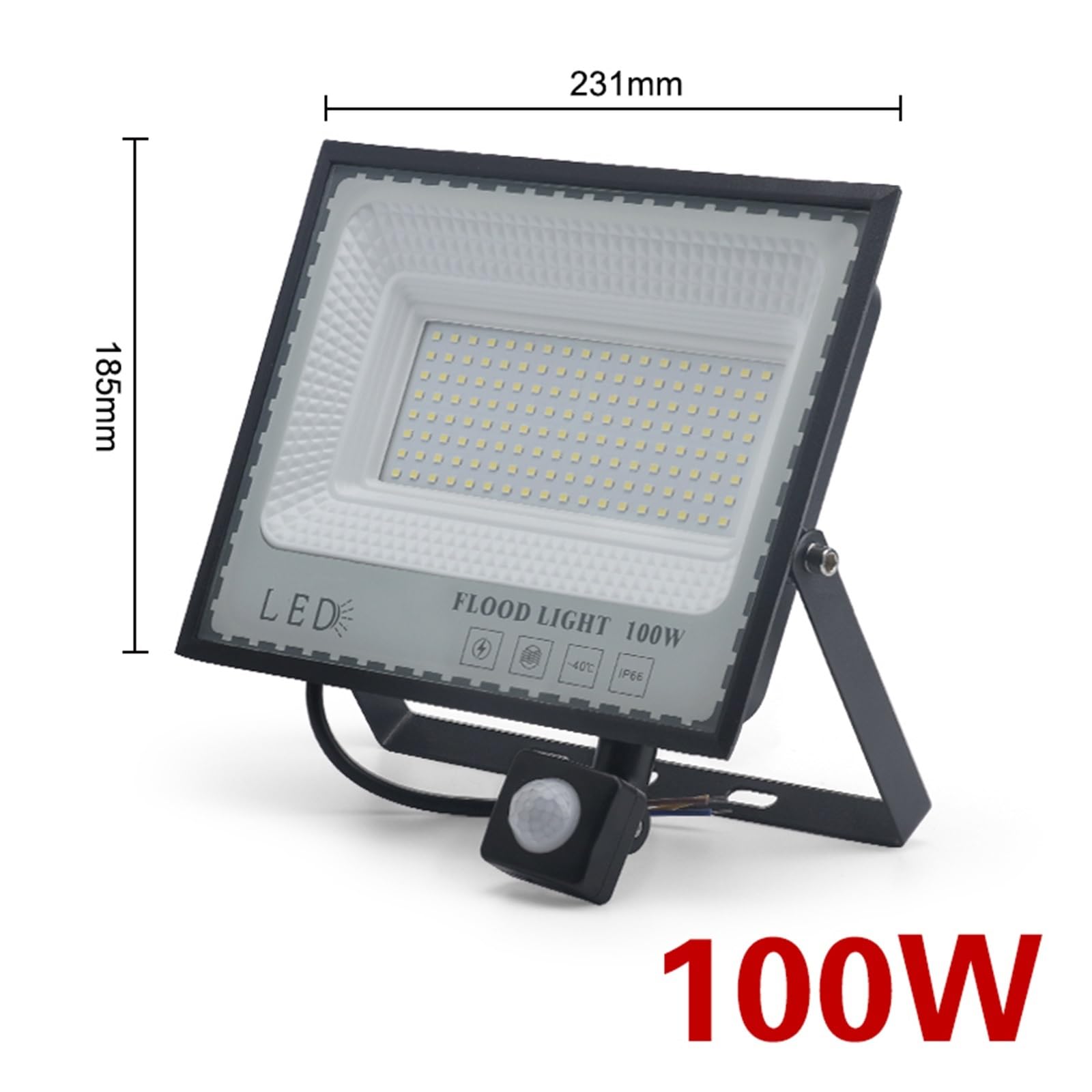 Proiettore A LED Con Sensore Di Movimento 30W 50W 100w Lampada Da Parete For Esterni Faretto A LED Impermeabile Lampione Stradale Luce Di Inondazione For Esterni Faretti da Esterno(100w)
