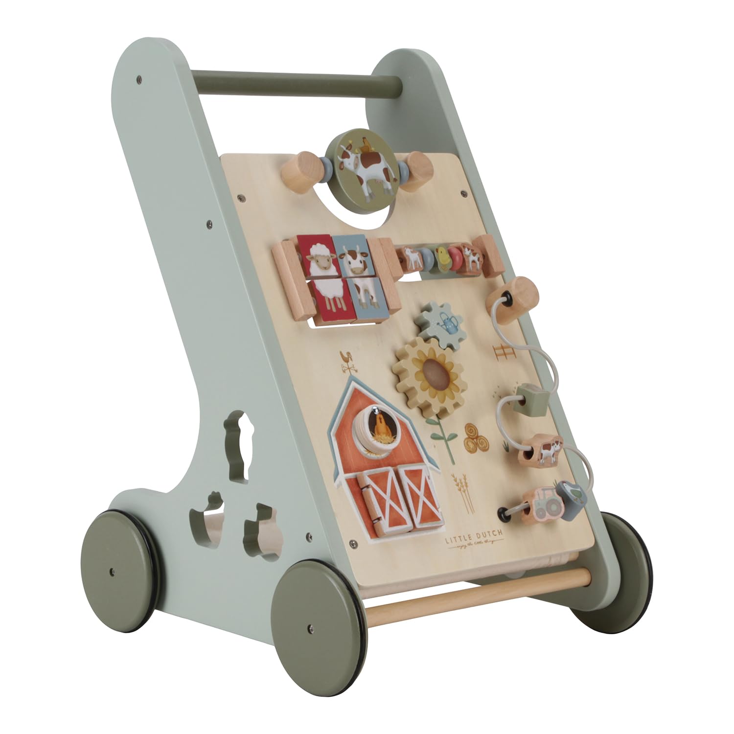 Little Dutch Little Farm 7132 - Carrello in legno FSC, colore: Verde