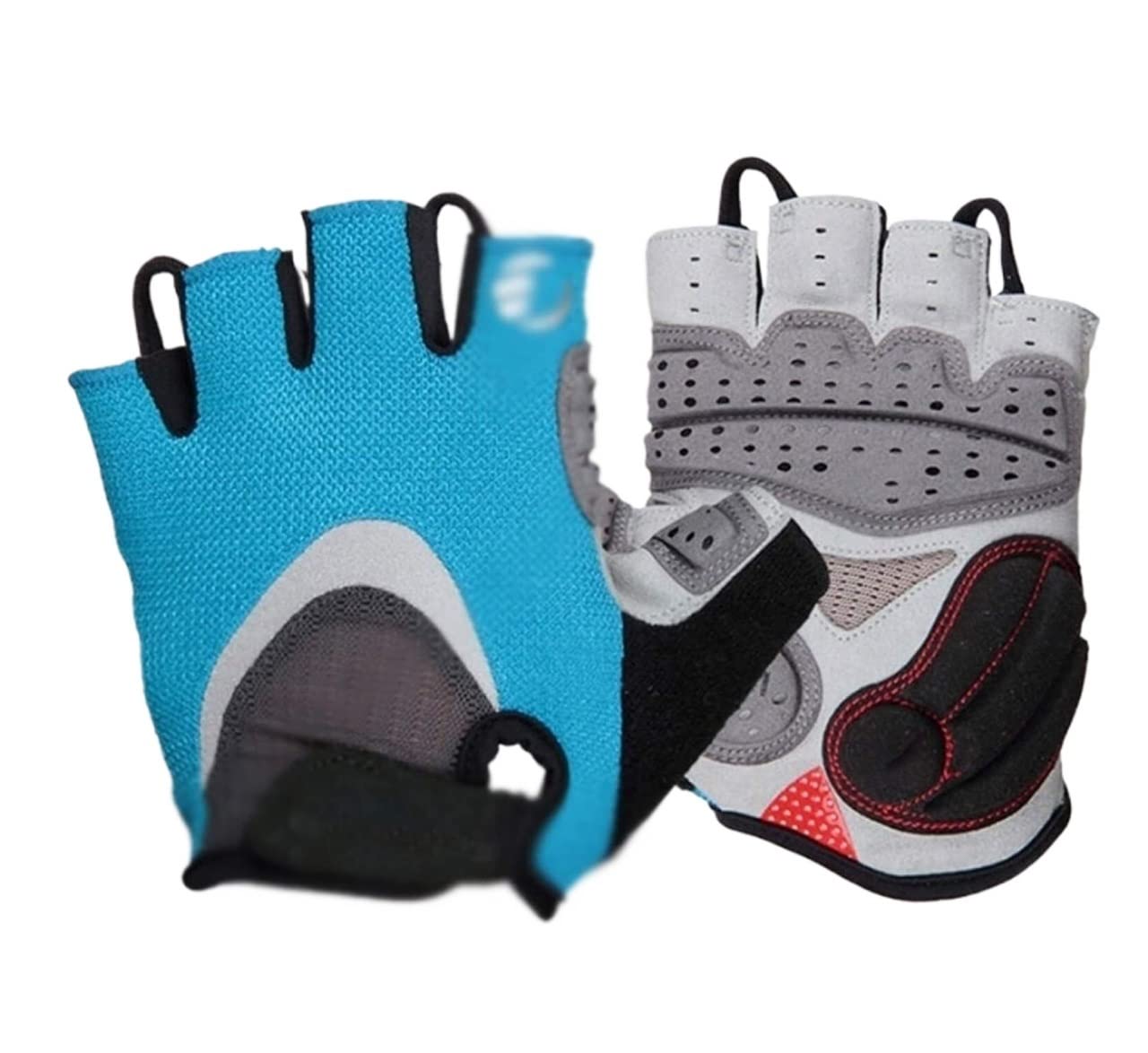 Guanti da Moto Guanti Bici Guanti Da Mountain Bike Guanti Da Ciclismo Con Mezze Dita Guanti Da Bicicletta Traspiranti Con Imbottitura In Gel Antiscivolo Guanti mtb Guanti Ciclismo ( Color : Blu , Size