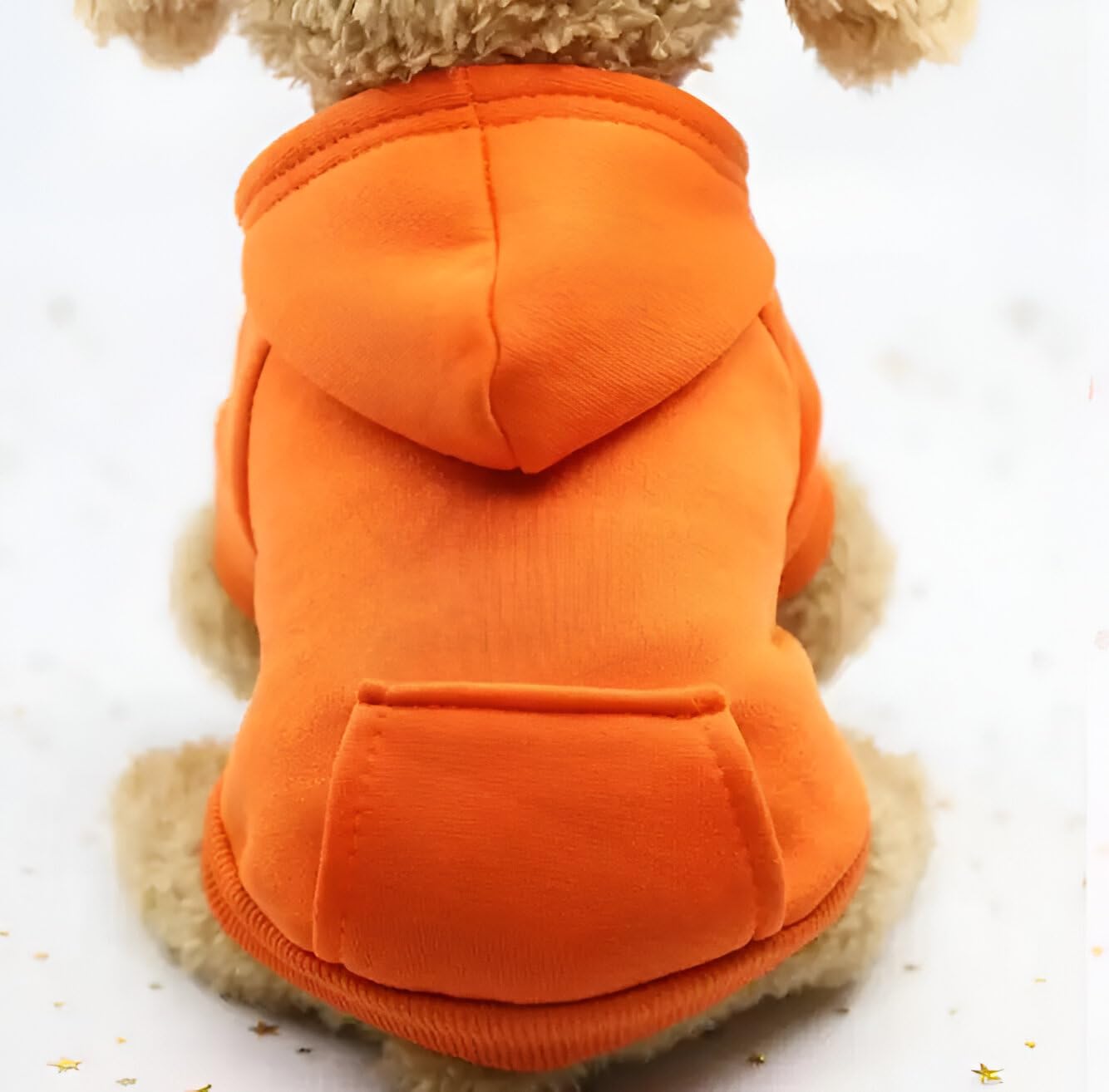 HUCHA Dog Hoodie | Winter Wear for Dogs | Dog Sweatshirt | Washable & Cozy Dog Clothes | Easy to Wear | Warm & Fashionable Dogs Clothes | for Small Dogs 0-6 Months | Orange (B0CND6MZ7Z) Amazon Price History, Amazon Price Tracker