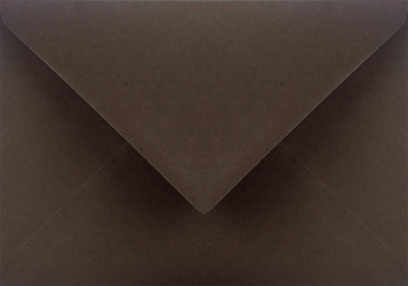 Netuno 500 large dark brown coloured envelopes DIN C5 162x229mm 6.37x9.01 inches 115gsm Sirio Color Cacao gummed pointed flap no window for weddings invitation Christmas birthday greeting card leaflet — image 1