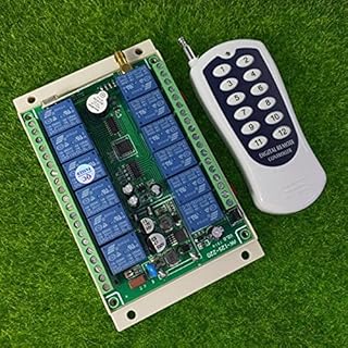 Universal DC 12V 24V 48V 10A 12CH Remote Control Switches Receiver& Transmitters 315mhz/433mhz Power Switch - (Color: 433mhz)