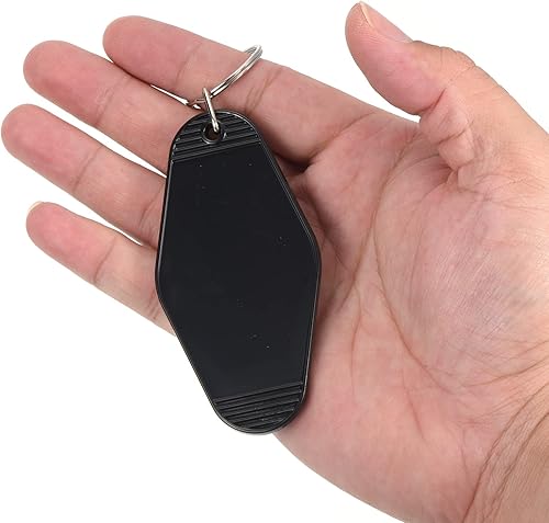 Vista 60 de PATIKIL Vintage Motel Llavero, en blanco Hotel Llaveros Llaveros