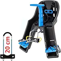 Cadeirinha Dianteira Baby Bike Kalf (Grafite/Azul)