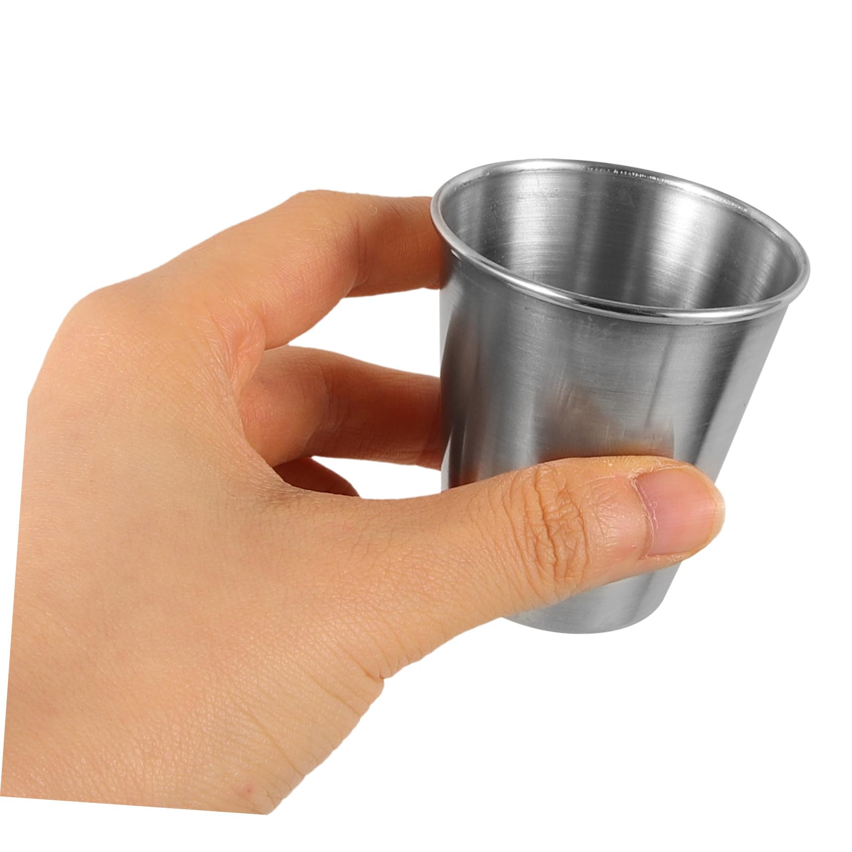 5 Stück Schnapsglas 70ml aus Edelstahl mit Tragbarer Becherhülle Rostfrei und Bruchsicher für Besondere Anlässe und Unterwegs