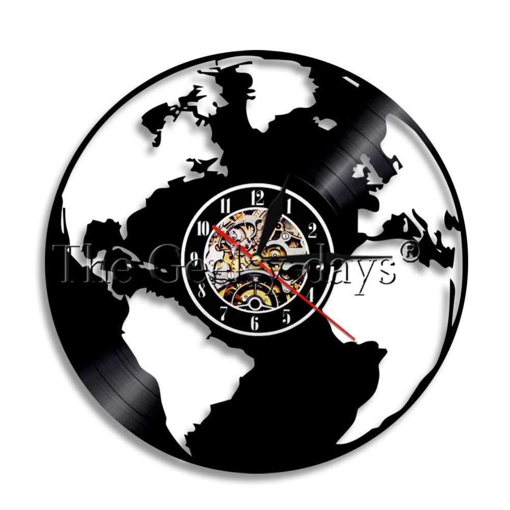 Buy WYLYSD LED wall clocks Travel Wall Clock Of World Wall Clock Earth