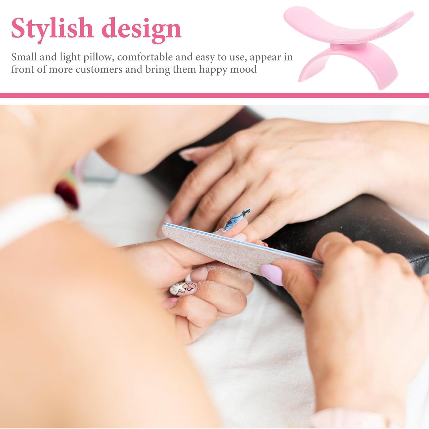 U Shaped Nail Arm Rest Cushion for Manicure Artists and Technicians