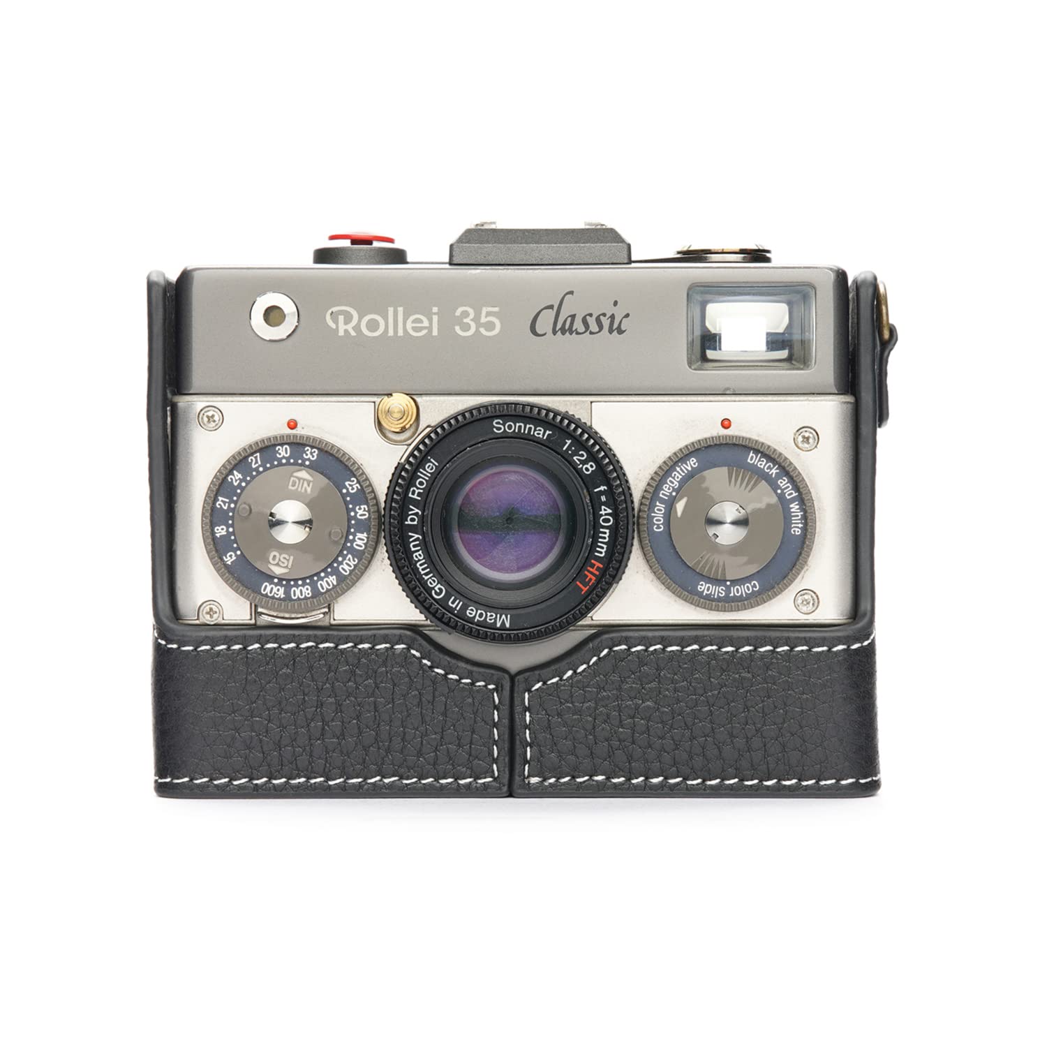 TP Handmade Genuine Real Leather Half Camera Case Bag Cover for Rollei 35 Classic / 35 Royal / 35 75