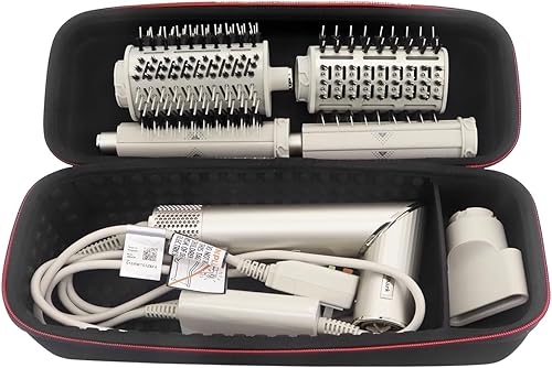 Hooshion Estuche rígido de viaje, bolsa de almacenamiento para DysonShark Airwrap Styler, accesorios para rizadores de pelo, bolsa de
