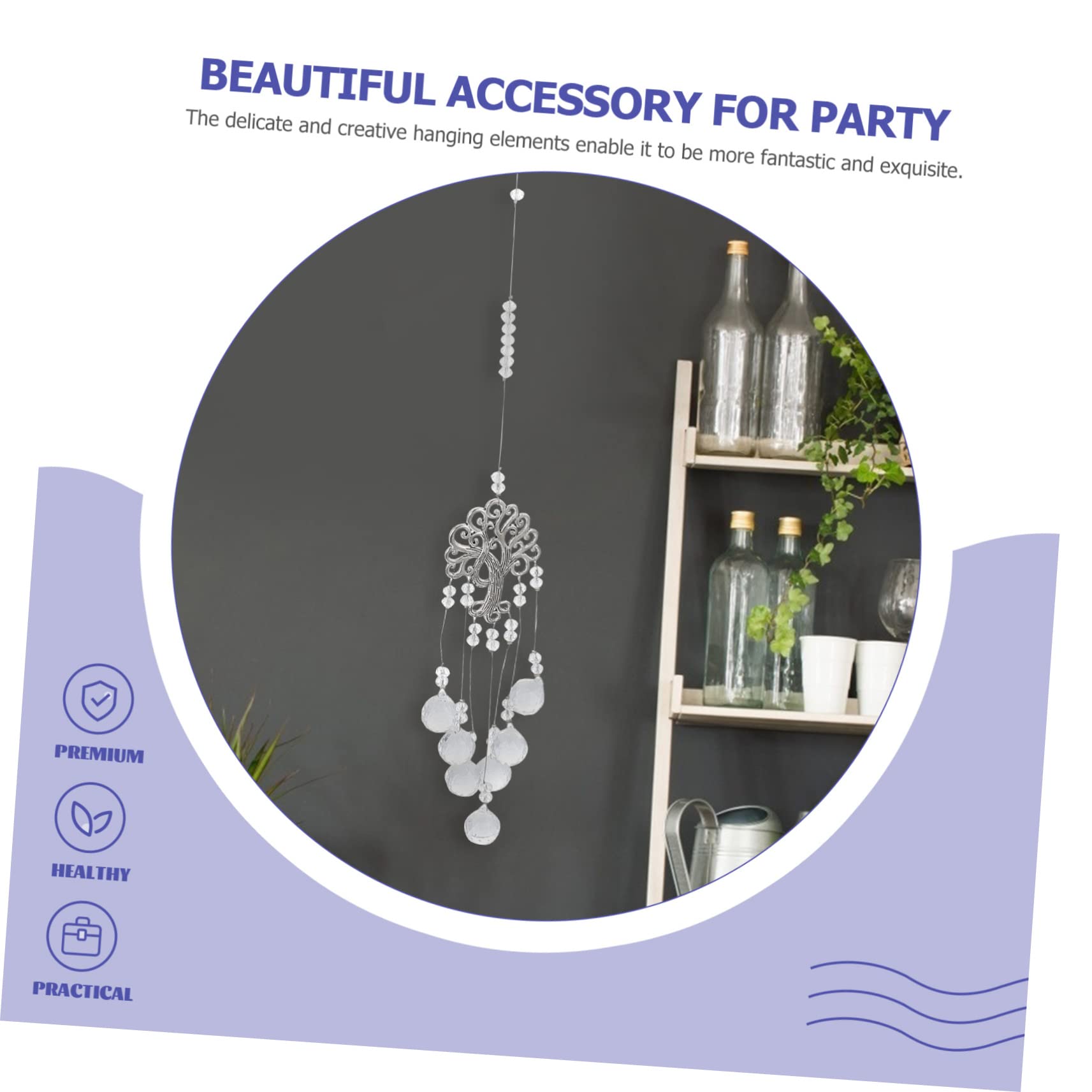 Mikikit 3stücke Wasserfall Crystal Hochzeitsanhänger Kreative Hängende Deko Für Festliche Anlässe Für Hochzeiten Weihnachten Und Stilvolle Wohnraumgestaltung