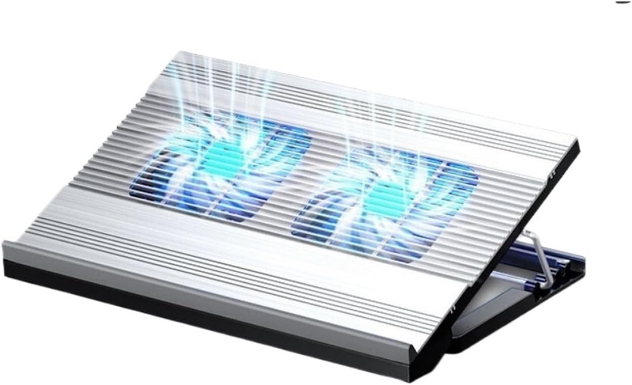 Gaming Laptop Air-Cooled Cooling Pad Stand Dual Fans Support for 17 Inch Tablet Notebook Universal Portable Lifting Bracket(SR)