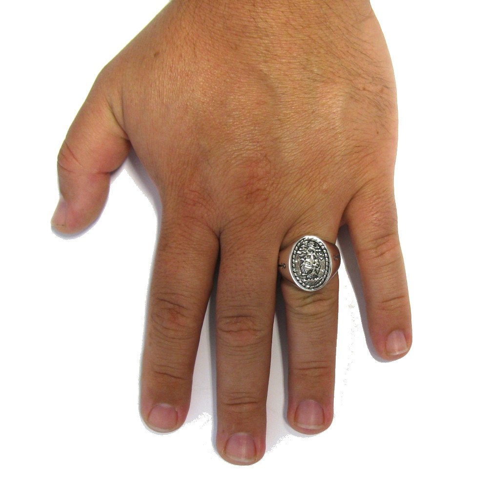 Sterling silber Herren Ring 925 Anker Empress Größe 52-74