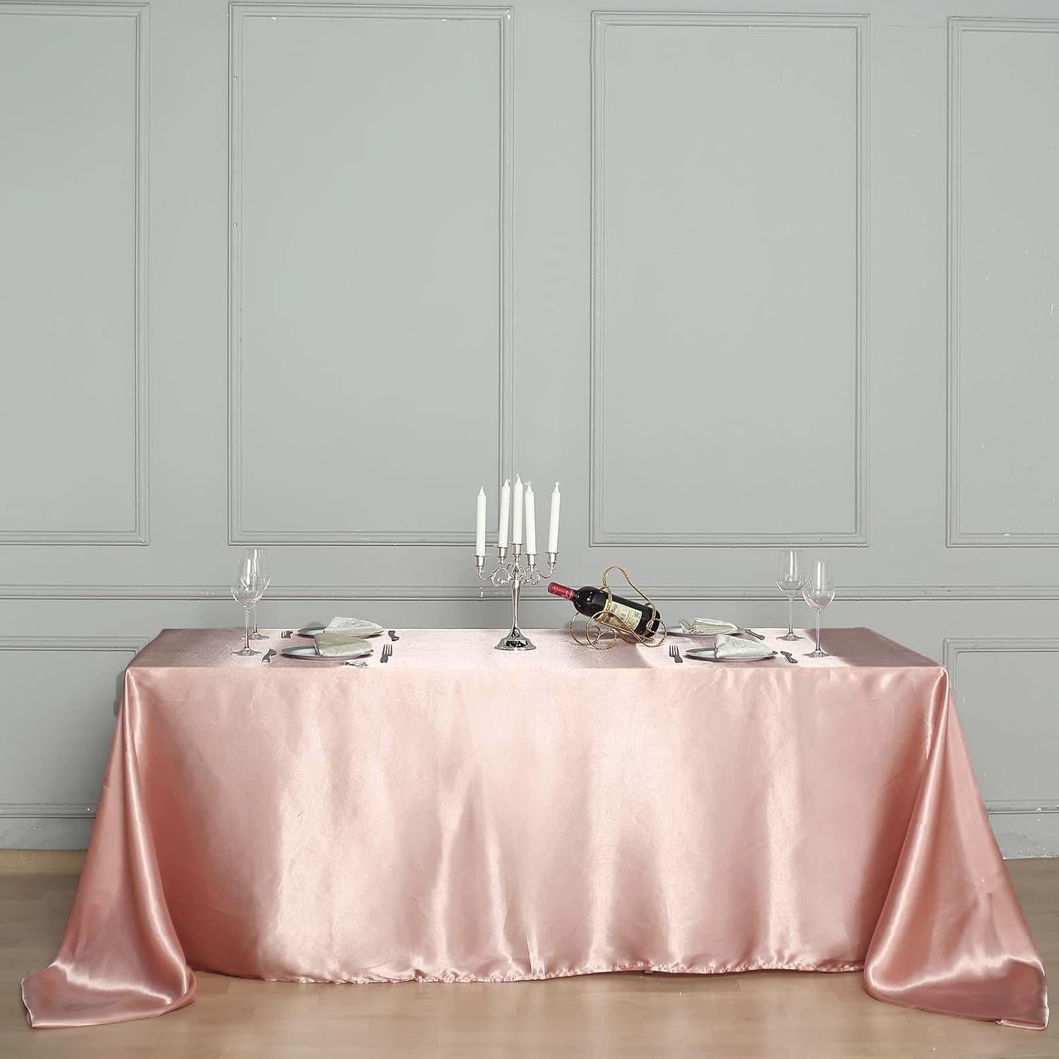 Tableclothsfactory 60x102 Rectangle Dusty Rose Wholesale
