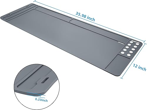 Miniatura 6 de Tapete de limpieza de pistola de rifle, tapete magnético táctico de goma antideslizante, tapete de mantenimiento de armas, tapete de mantenimiento