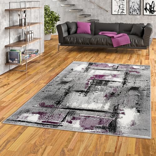 Pergamon Samba - Tapis de Designer - Moderne Violet Urbain - 5 Tailles
