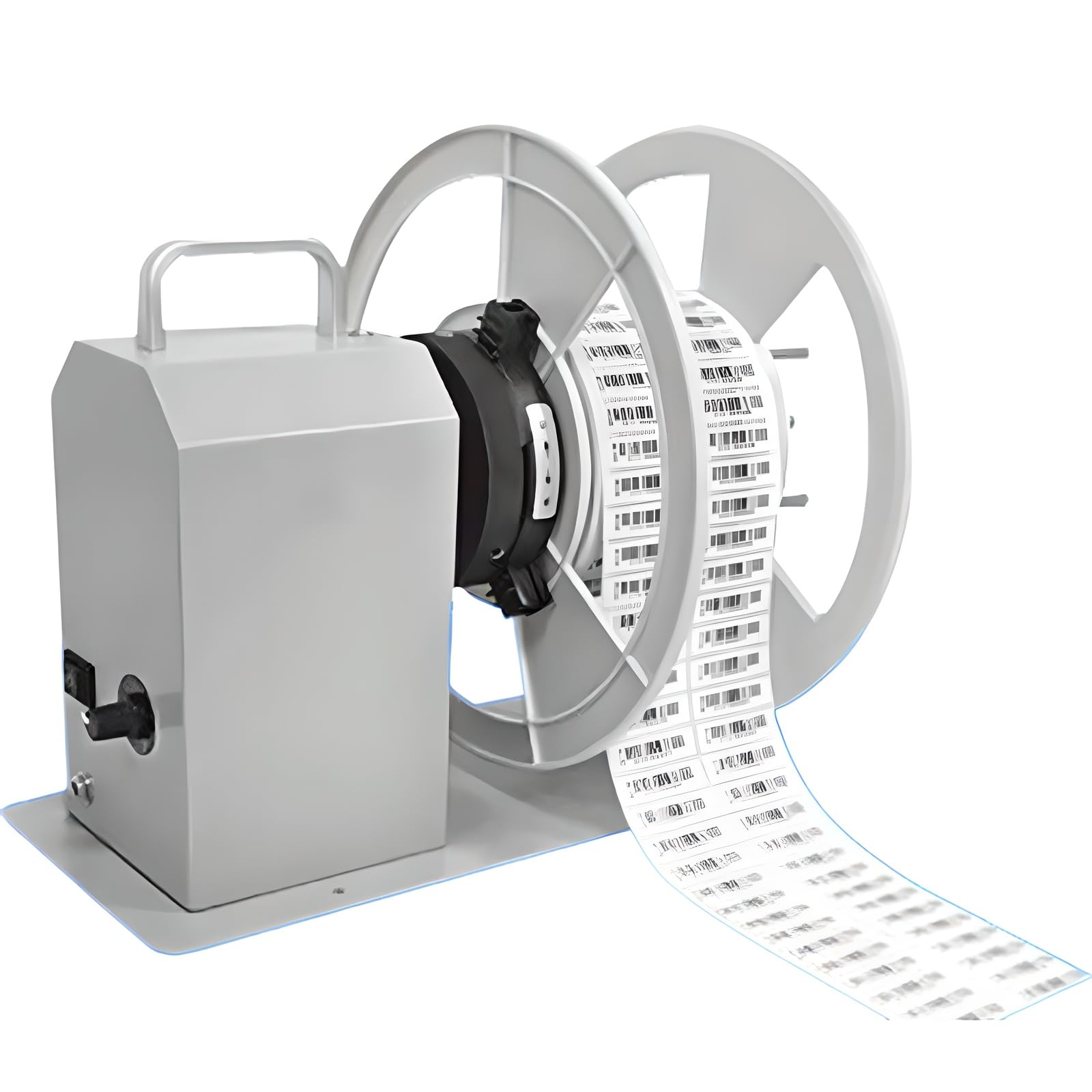 Eiwitany 120mm Label Rewinder Machine, 1–10 IPS Adjustable Speed, Bidirectional Rewinding and Auto Sync Function for Warehouse & Office Applicatio