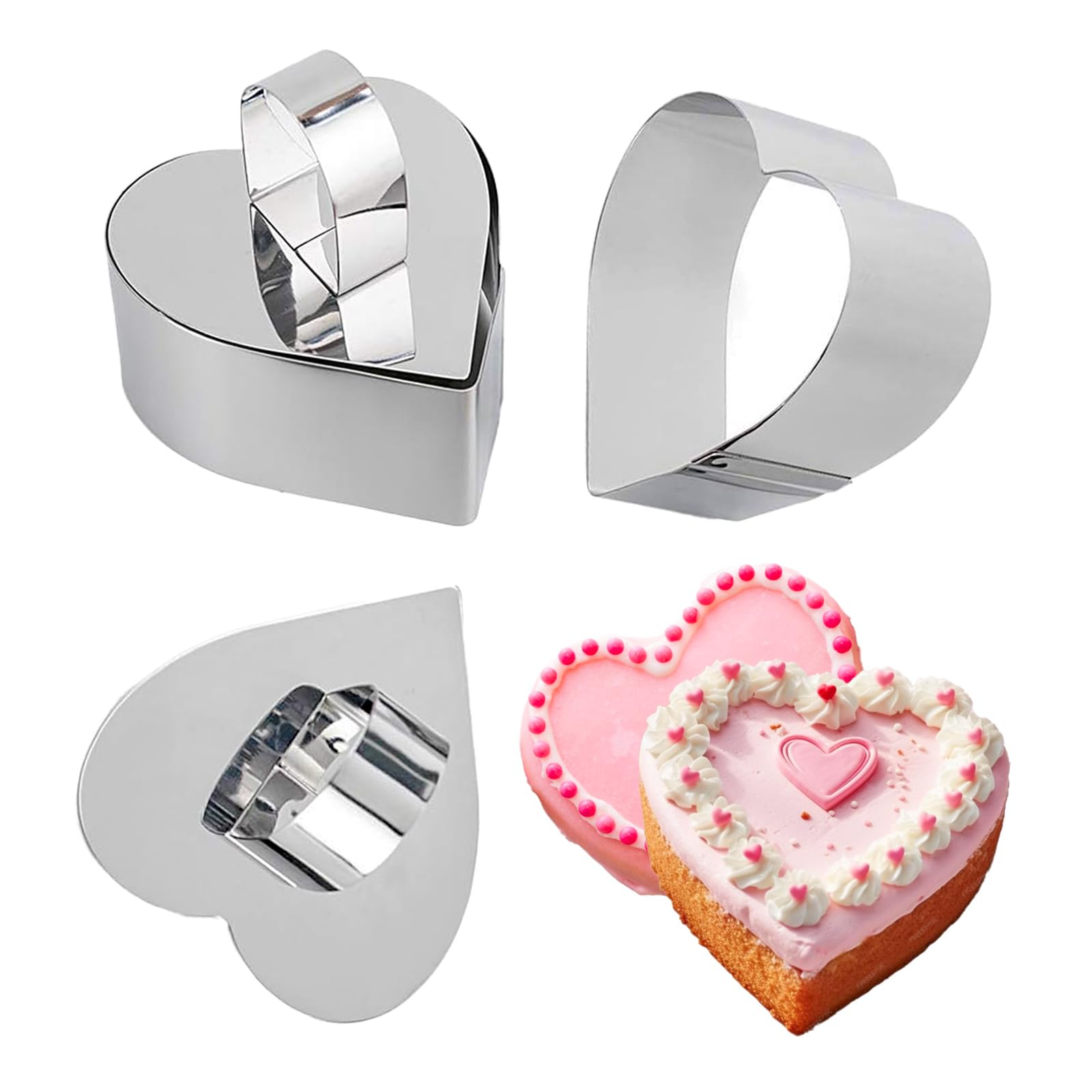 food rings 2 set heart