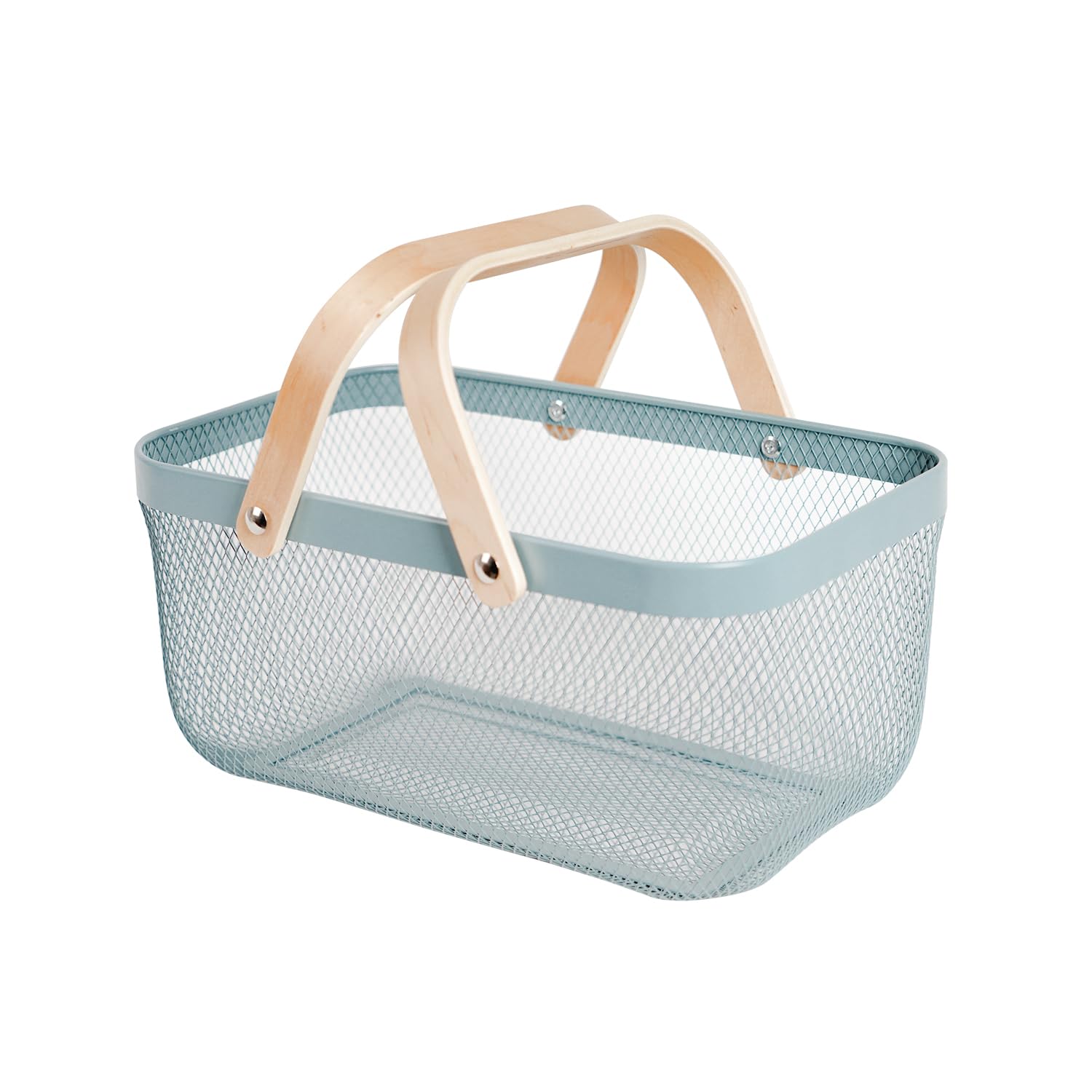 SANHSEHOME Metal Mesh Steel Harvest Basket