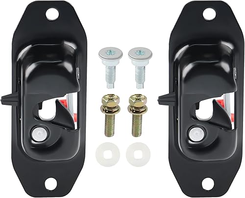 WMPHE Pestillo de bloqueo para puerta elevadora, par izquierdo y derecho, palanca de pestillo para portón trasero compatible con Chevy Silverado