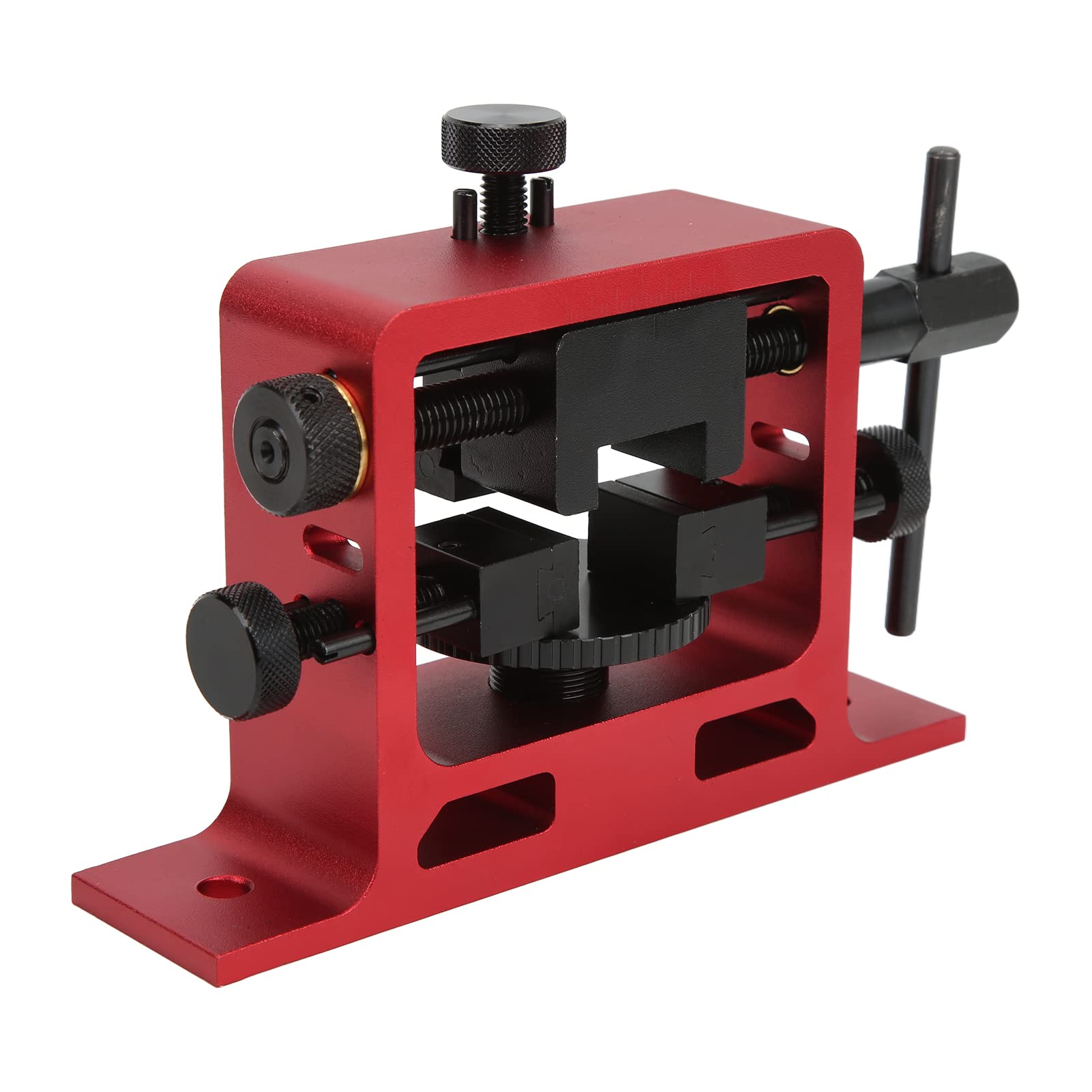 Herramienta de empujador de Vista Trasera, Pistola Universal, Herramienta de Ajuste de Herramienta de Vista Trasera de aleación de Aluminio anodizado con Cola de Milano para automoción(Rojo)