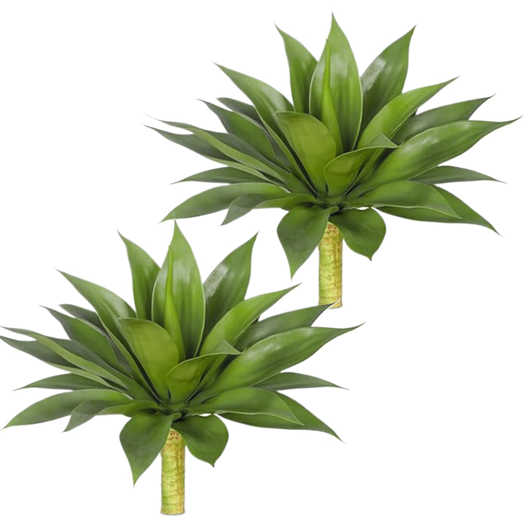Fausse plante verte résistante aux UV : agave artificielle 2 pièces intérieur