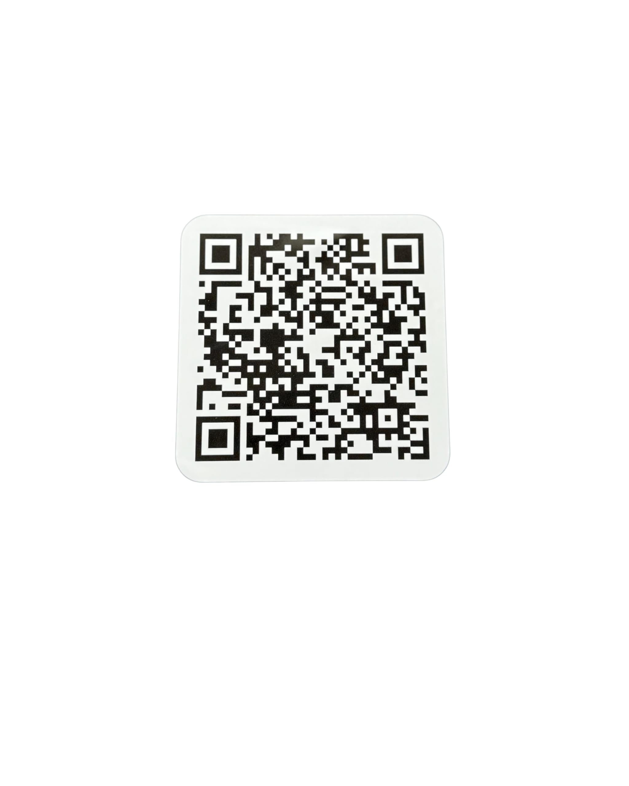 Adesivo con codice QR dinamico | 2-30 cm | Personalizza il collegamento in qualsiasi momento (1 adesivo, 20 x 20 cm)