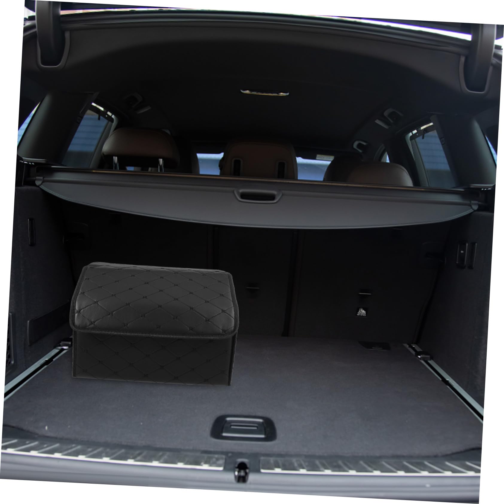 Organizer Nero Artificiale Pelle Bagagliaio Auto in Pieghevole