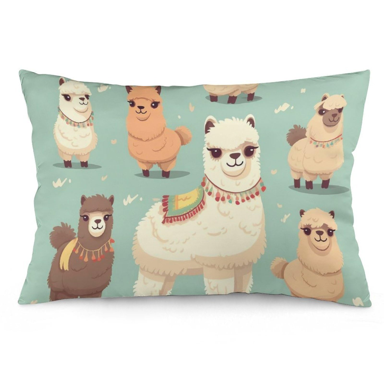 NTVOWPZO 2 Pack Decoration Throw Pillow Covers 20"x30" Pillowcases Covers Alpacas Pillowcases Modern Farmhouse Home Decor Sofa Cushions Covers for Couch Bed Living Room