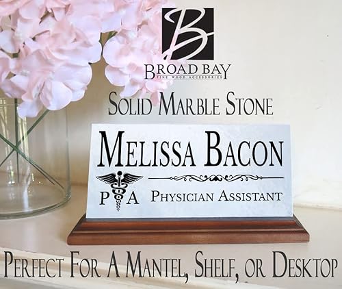 Miniatura 5 de Placa de nombre de escritorio para asistente médico, placa de identificación personalizada para asistentes médicos, para escritorio o estante,