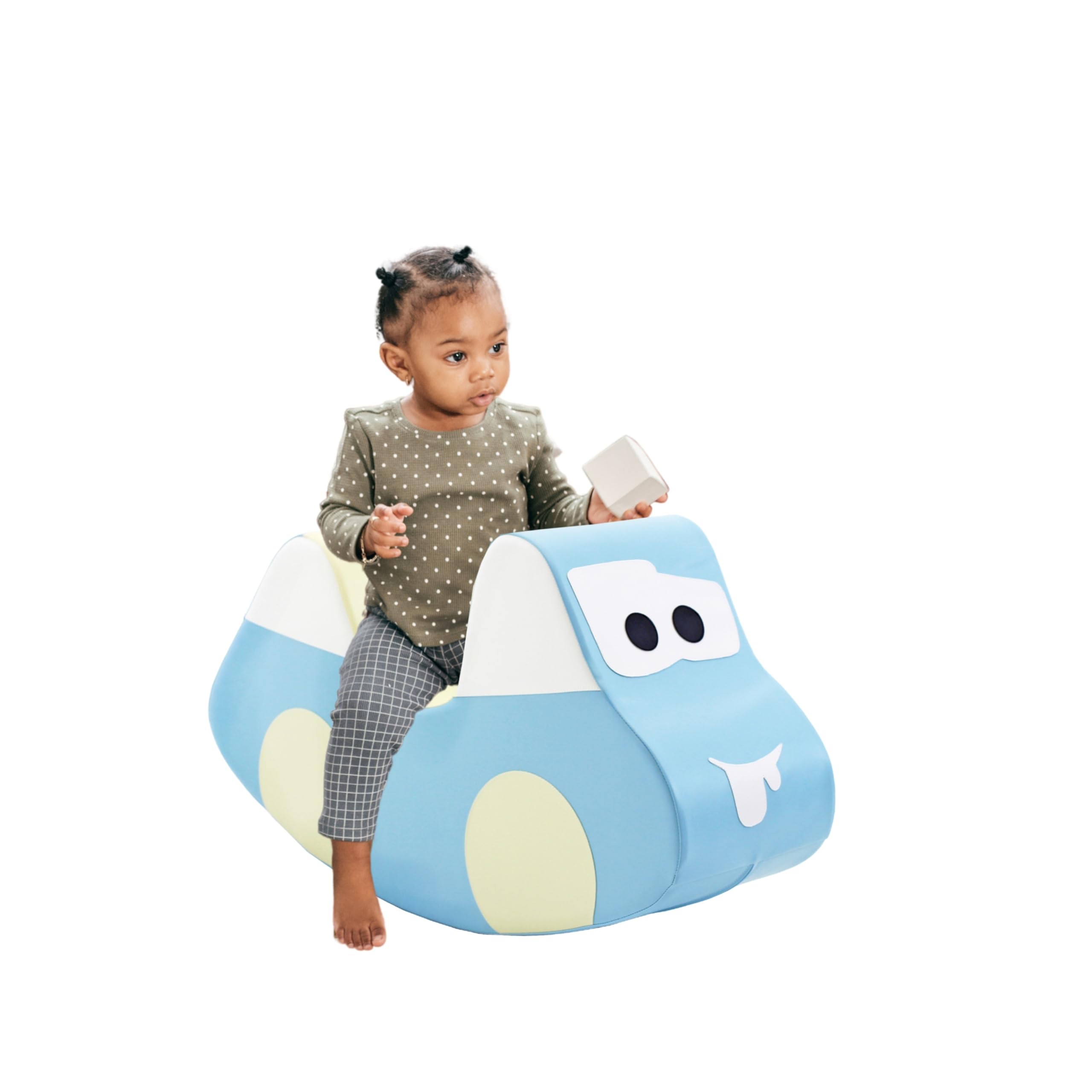 IGLU Soft Play Ride on Rocking Toy Car Foam Shape Rocker for 2 to 5 year olds (Pastel)
