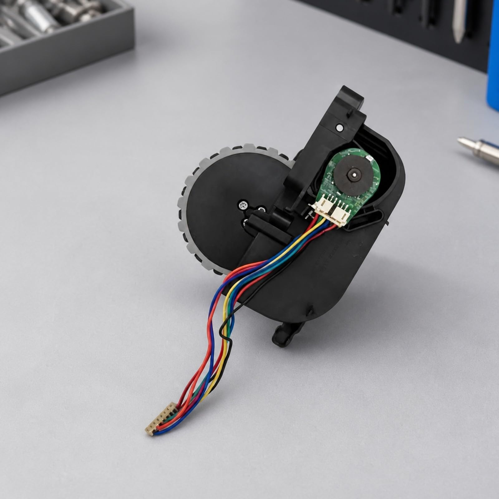 rockible Assemblaggio Ruota Motrice con Motore per Aspirapolvere Robot Compatto Senza Atzzi, Set Sinistra+Destra
