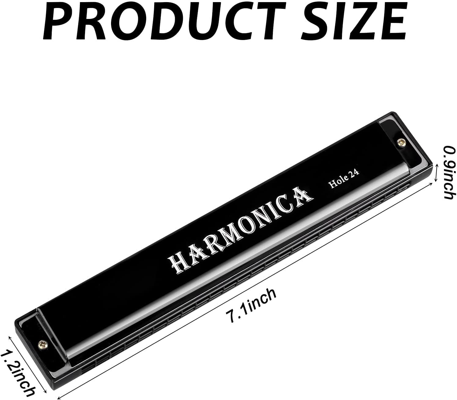 Children's Harmonica Harmonica 2 Pieces 24 Holes Blue Red