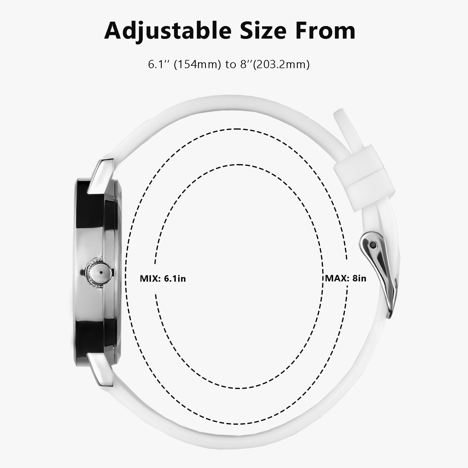 Nurse Watch for Medical Professionals Students Women Men, Analog Nursing Watches with 12/24 Hour Military Time, Second Hand, Easy to Read, Colorful Silicone Band