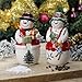 Christmas Tree Figural 2 Piece Mr. and Mrs. Snowman Salt and Pepper Set