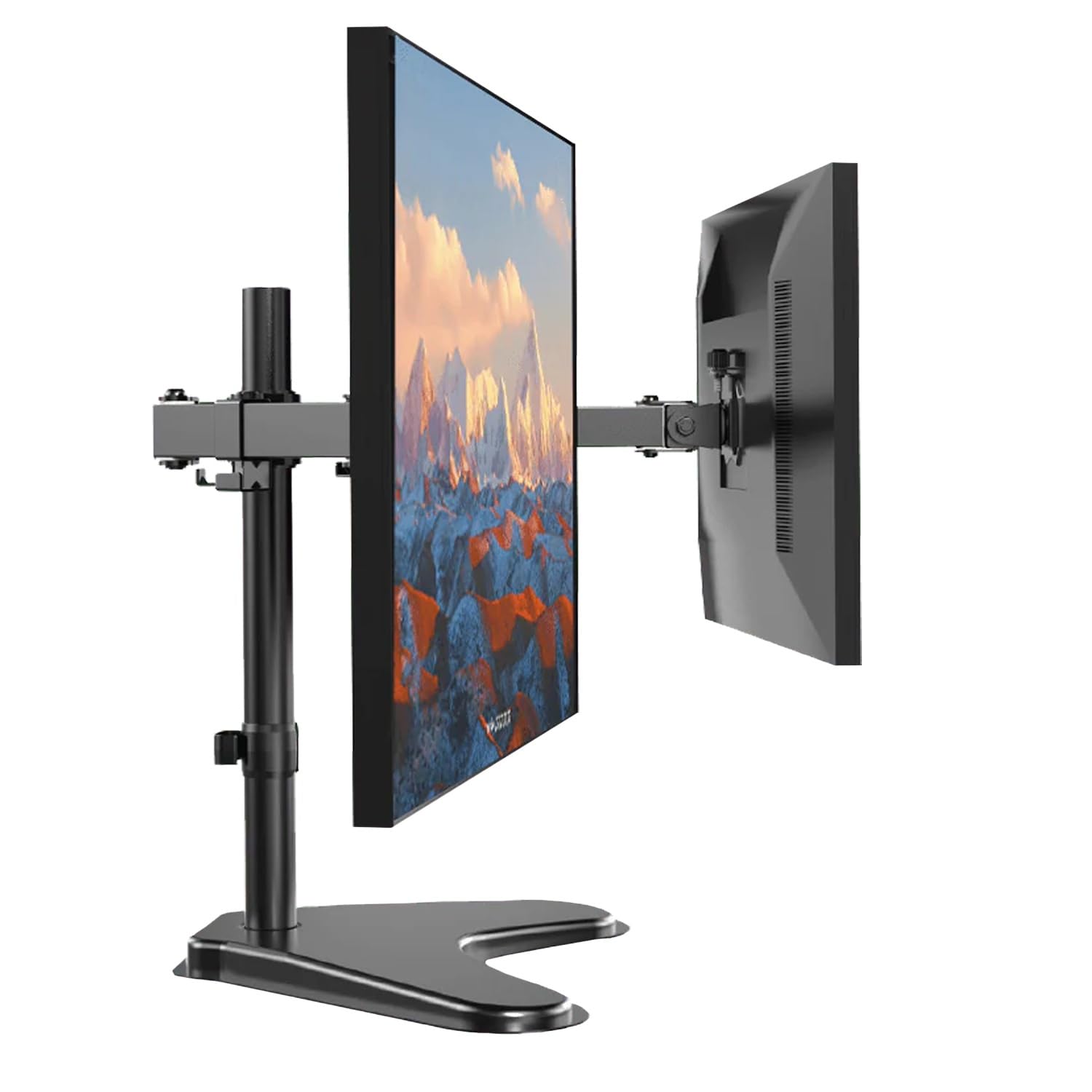 Ergoflex EF42 Steel Design 2-8 kg Çift Kol Asansörlü 13"-27" Desktop Monitör Standı