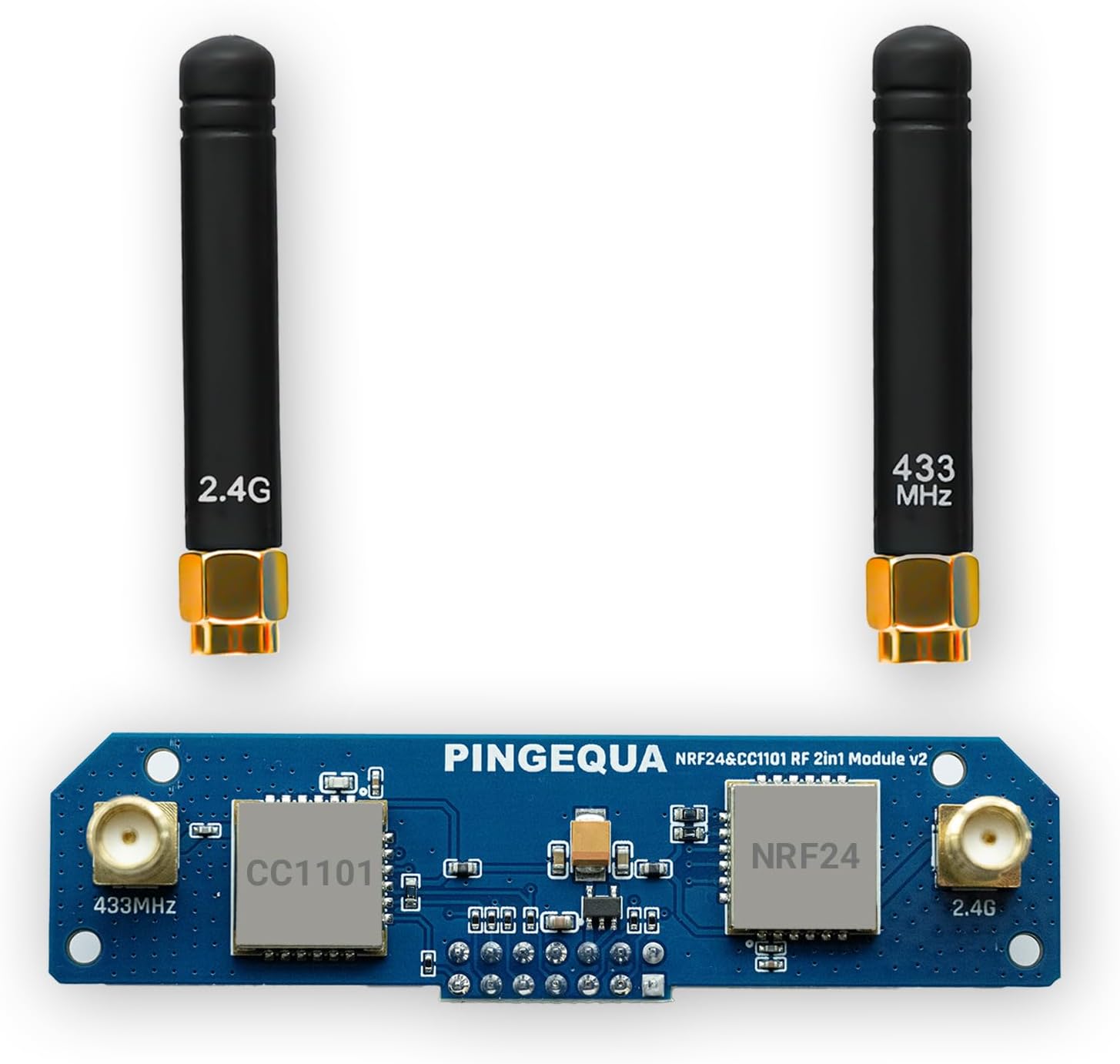 2-in-1 RF-Entwicklungsplatine f r M5Stack Cardputer ADV kompatibel mit NRF24 & CC1101 24 GHz & 433 MHz stabile Stromversorgung SPI/GPIO-Schutz Bruce-kompatibel Cardputer ADV nicht enthalten
