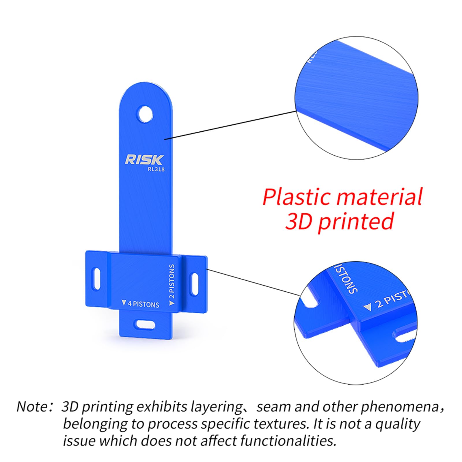 Pistón de pinza de freno de bicicleta, herramienta de limpieza de aceite de polímero impreso en 3D, universal para frenos hidráulicos Shimano SRAM MTB Road