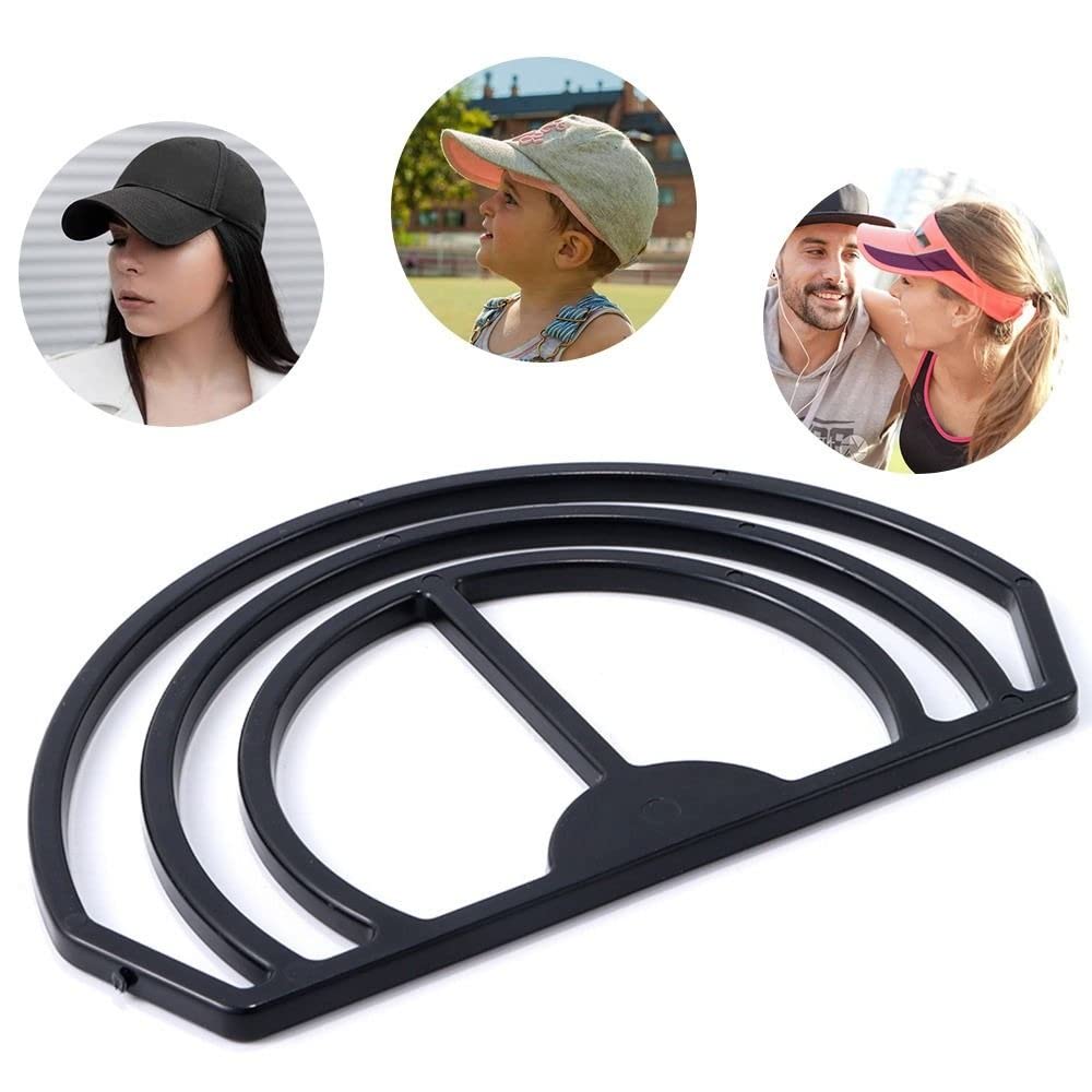 gofidin 4 Pcs Hat Brim Bender, Perfect Black Hat Curving Band No Steaming Required Convenient Shaper Design with Dual Option Hat Bill Bender Slots