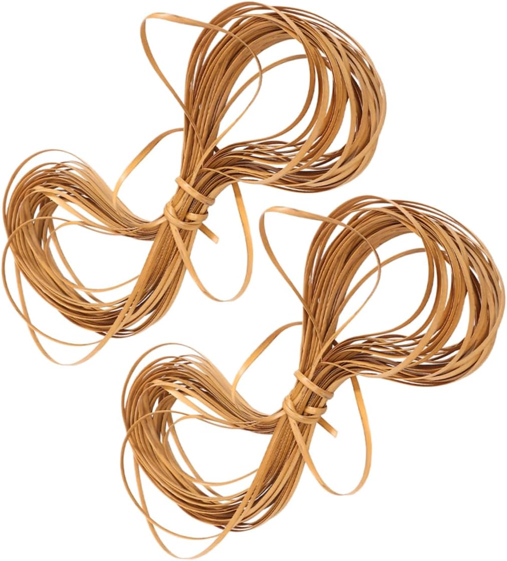 KICHOUSE 2rolls DIY Wicker Furniture Repair Kit Rattan Cabinet Repair Plastic Rattan Material Chair Weaving Supplies Indoor Outdoor Use