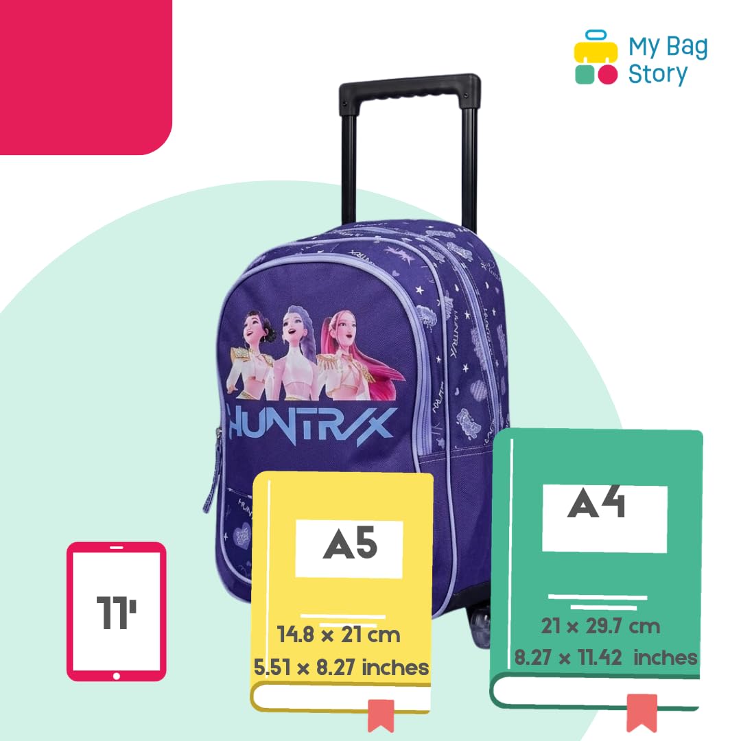 mybagstory | Sac à Roulette K-Pop | Modèle Huntrix | 40x19x32cm Violet