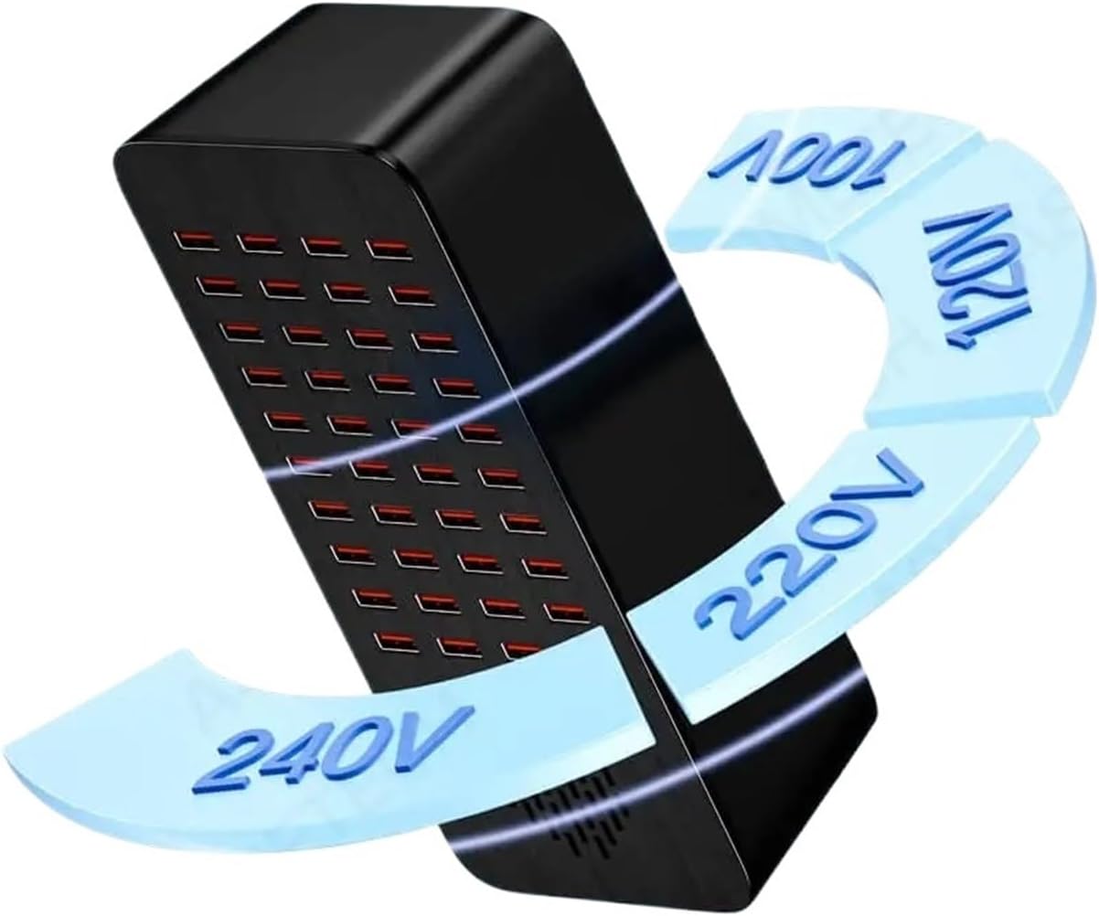 USB 充電器複数ポートデスクトップ USB 充電ステーション 200W 40 ポート USB アダプタハブ(AS820 20Por