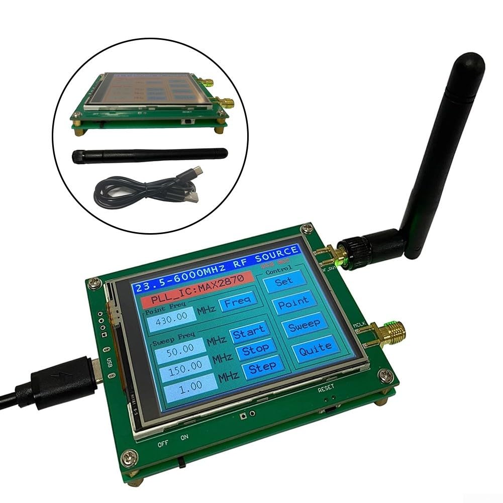 Generatore di Segnali RF 23.5MHz-6GHz Max2870 Touch Screen