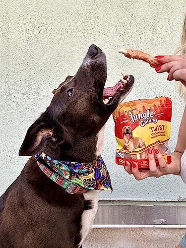 Jungle Calling Dog Treats, Chicken Wrapped Rawhide Sticks For Dogs, Delicious And Nutritious Training Reward Treats And Dog Chews Snacks, 6 Oz #TOP4