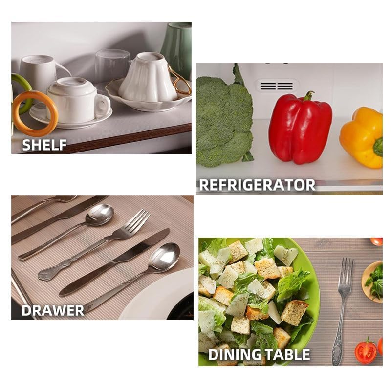 Image of EVA Food Grade Washable Anti Slip Mat /Sheet for Fridge, Shelf Liner, Table, Kitchen Drawer mat (3 Meter) (Round)