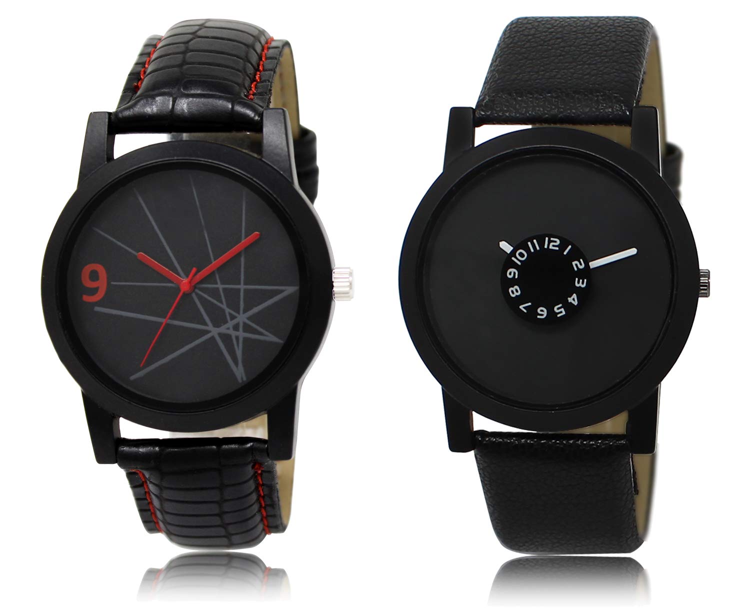 Acnos® Premium Slim Line Round Case Dial Analog Watch Combo for Men Pack of - 2(AC08-25) (B085G8K5C8) Amazon Price History, Amazon Price Tracker
