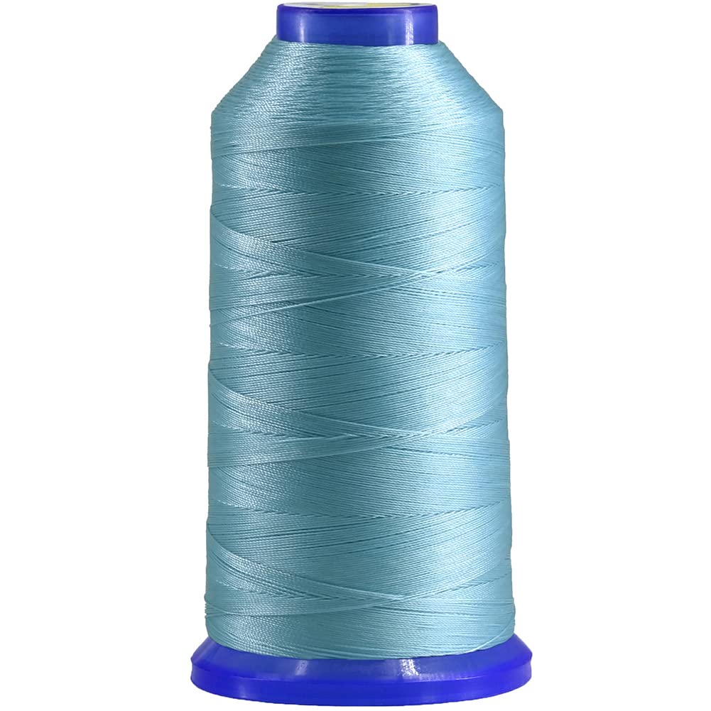 Selric [1700Yards / 26 Colors Available] Tex 70 Bonded Nylon Thread for Leather Sewing 210D/3 T70#69 Heavy Duty Upholstery Thread for Leather and Other Heavy Fabric （Sky Blue）