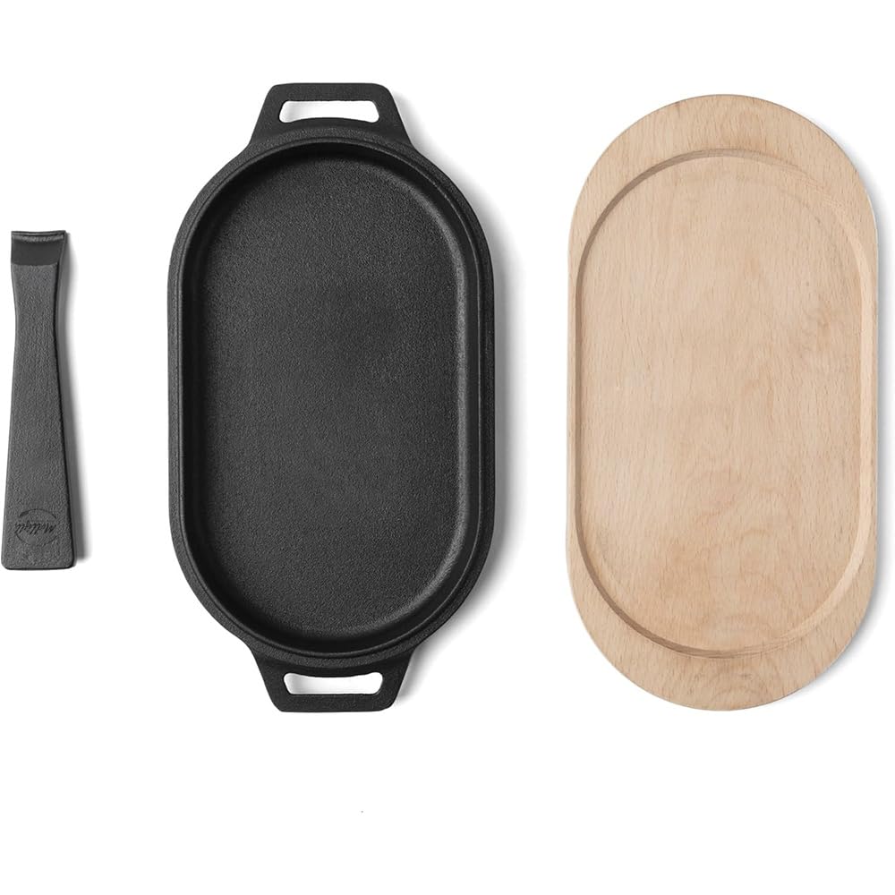 Cast Iron Cookware with Removable Handle - Cast Iron Griddle - Pre-Seasoned Oven Safe, Mfr: ?UU-P08C00-A