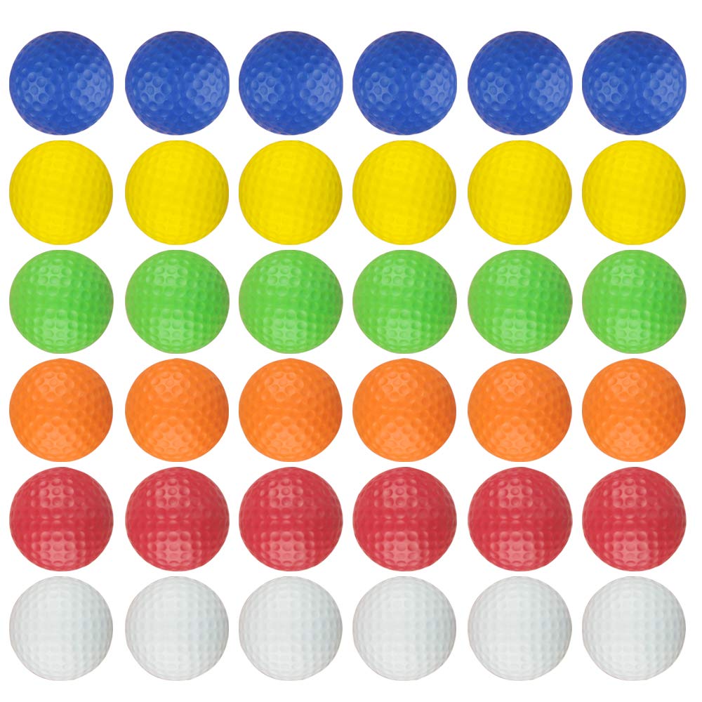 Dsmile 36 Pack Foam Golf Practice Balls Light Soft Elastic Training Multifunction Sport Balls