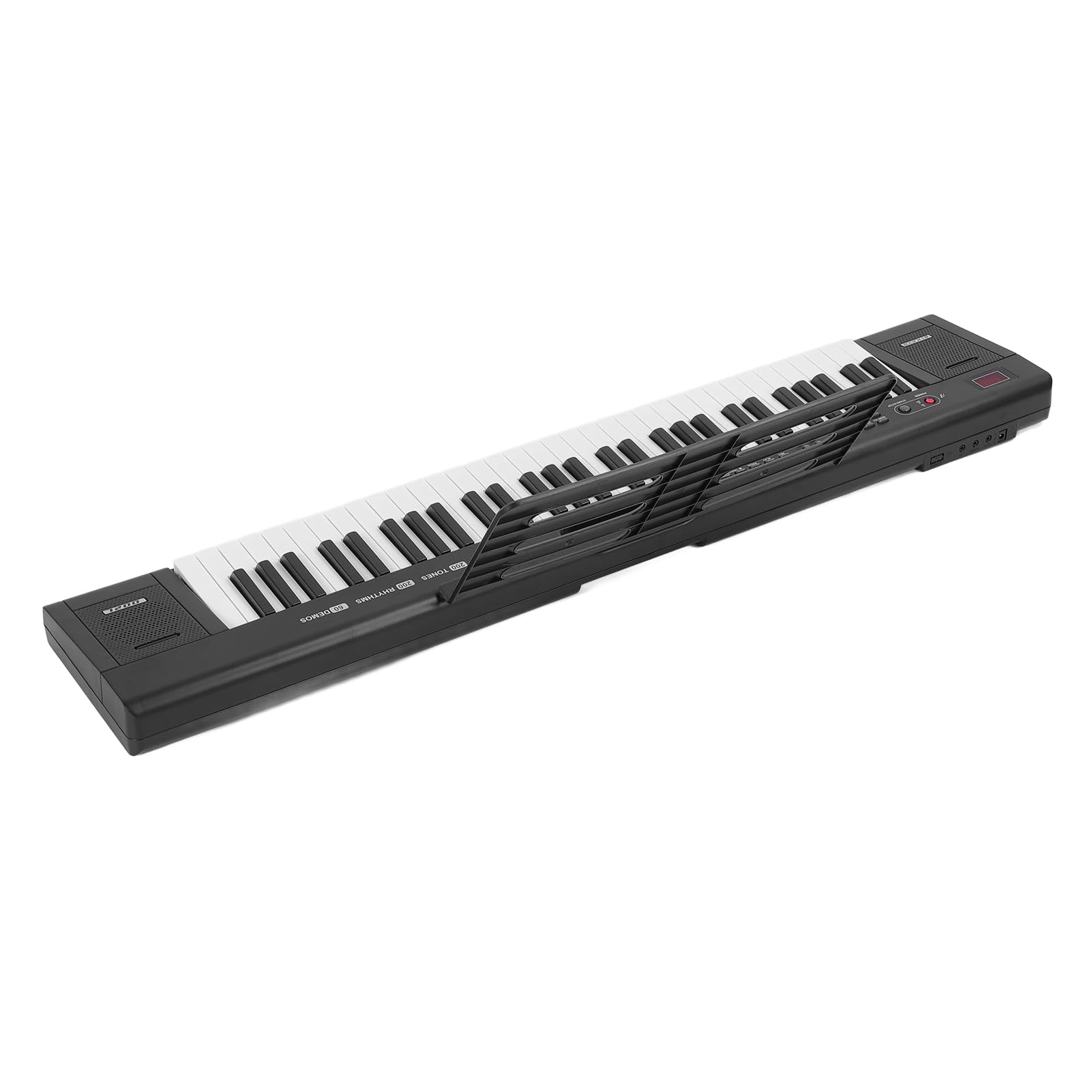 Doppi Tastiera Tastiera per Pianoforte Elettrico 61 Tasti Ricchi Sonore Sonore Sono State Sound per Principianti e Studenti Design Leggero (Spina europea)