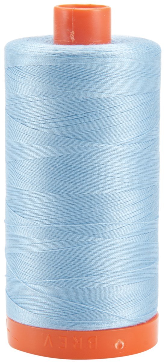 Aurifil A1050-2715 Solid 50wt 1422yds Robins Egg Mako Cotton Thread